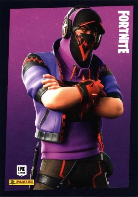 Asmodeus Panini Fortnite trading card front