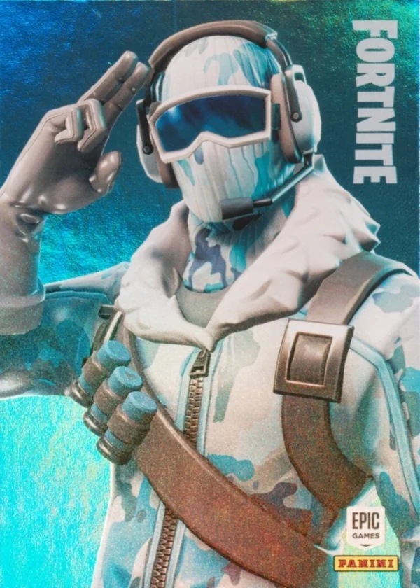 Frostbite Panini Fortnite trading card front