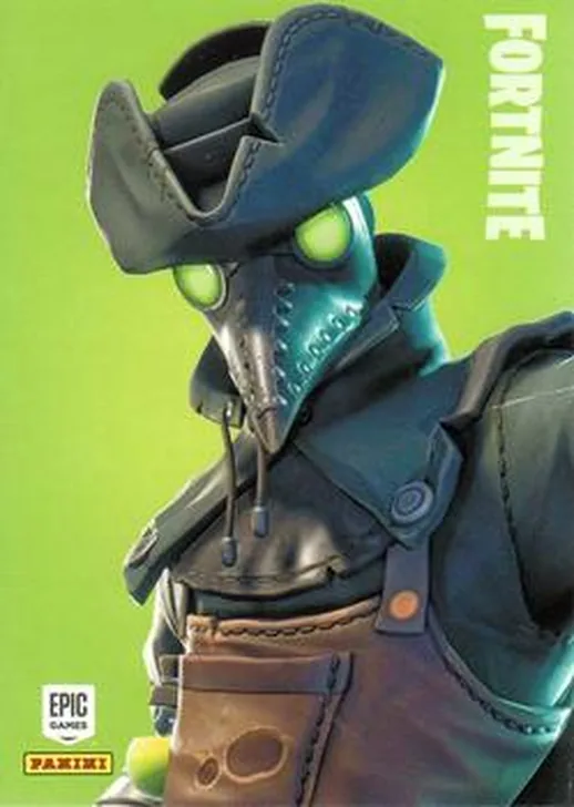 Plague Panini Fortnite trading card
