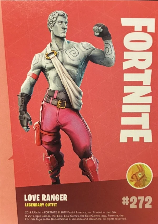 2019 Panini Fortnite Series 1 #272 Love Ranger — Holofoil trading card back