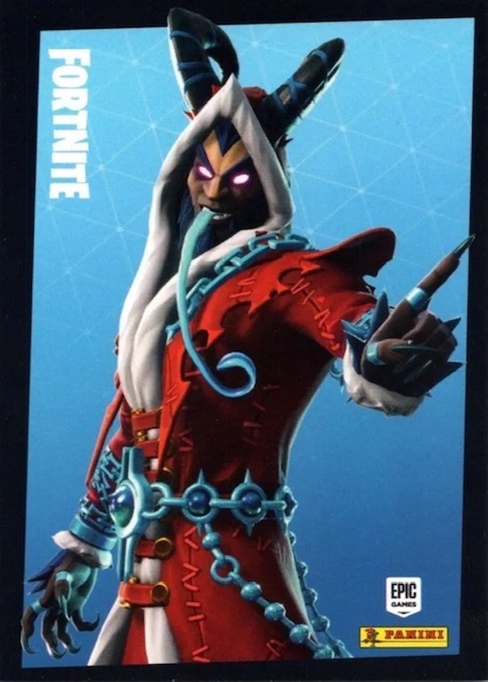 Krampus Panini Fortnite trading card front