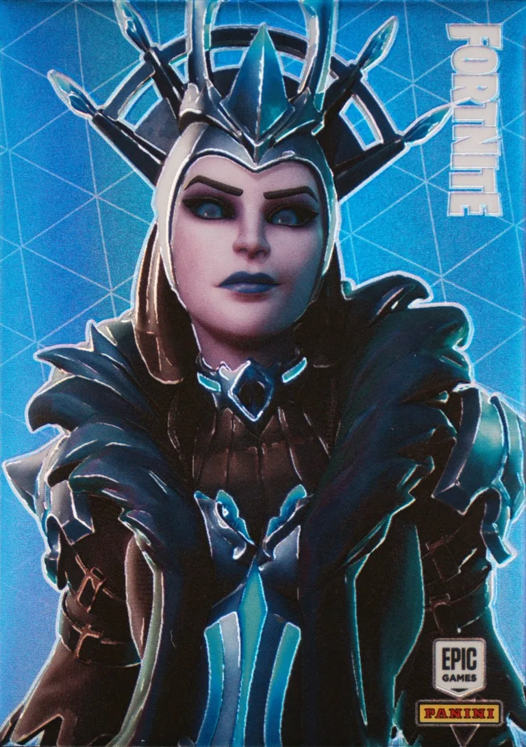 The Ice Queen Panini Fortnite trading card front