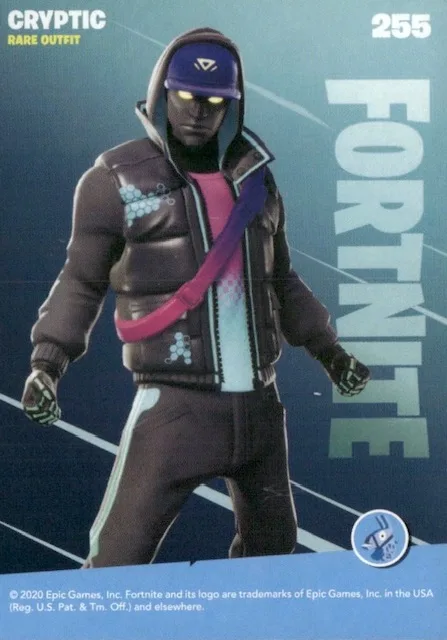 2020 Panini Fortnite Reloaded #255 Cryptic trading card back