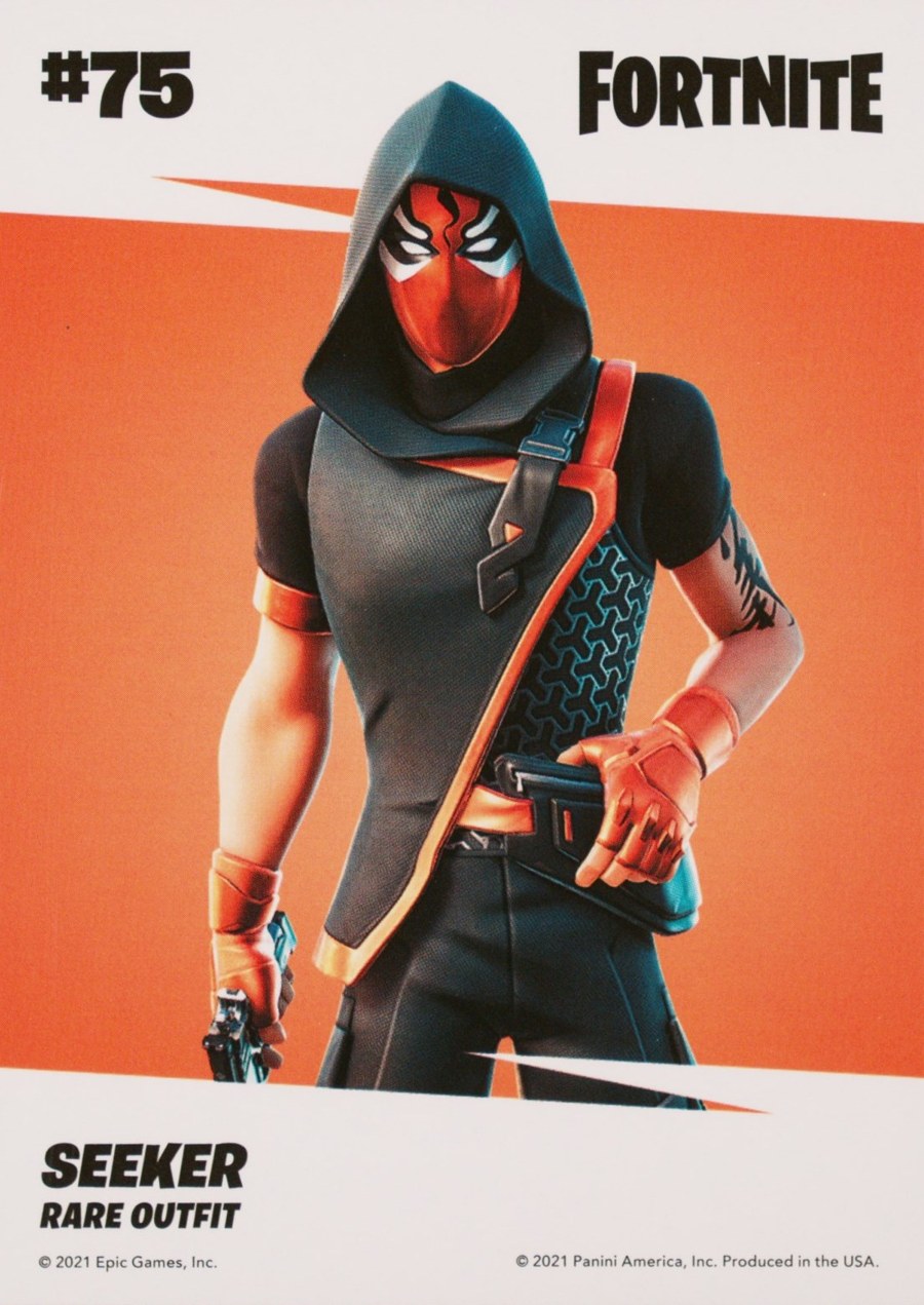 2021 Panini Fortnite Series 3 #75 Seeker — Laser trading card back