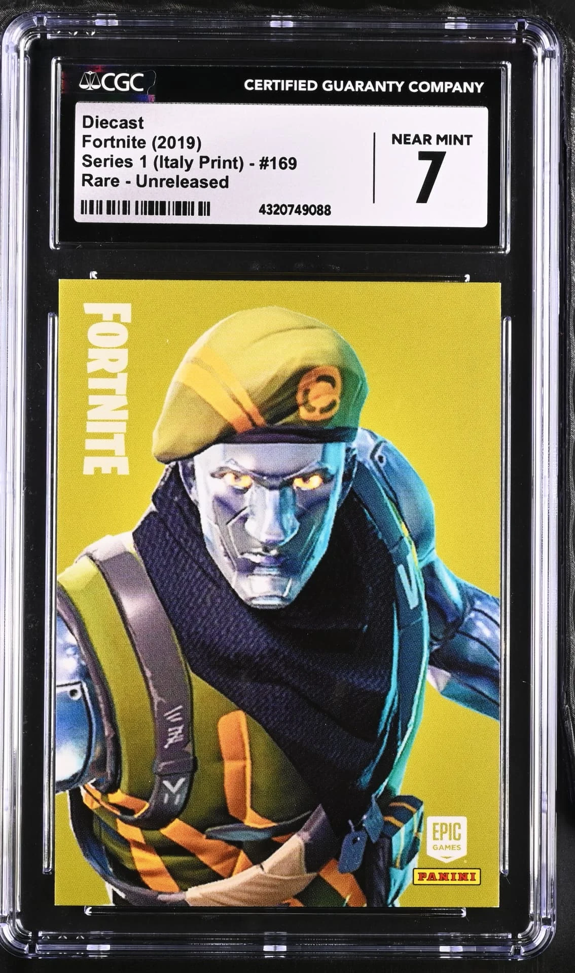 Diecast #169 Unreleased Prototype — Series 1 Italy Print prototype card front