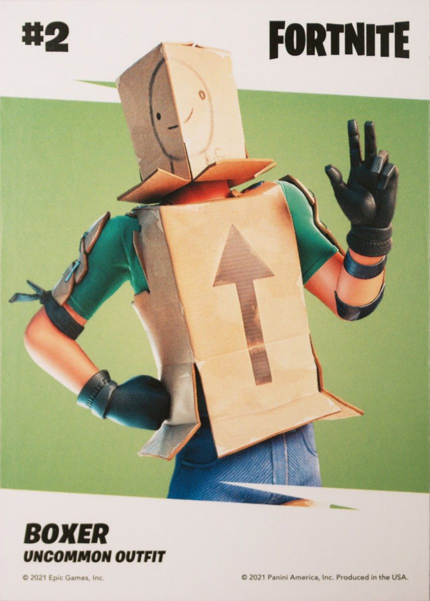 2021 Panini Fortnite Series 3 #2 Boxer — Laser trading card back