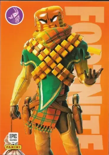 Mancake Panini Fortnite trading card front