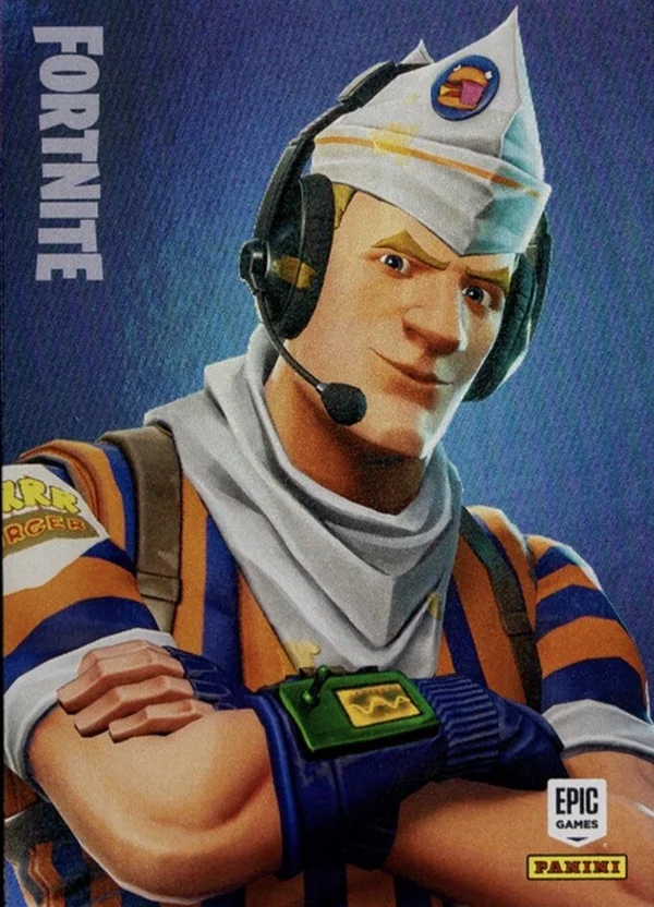 Grill Sargeant Panini Fortnite trading card front