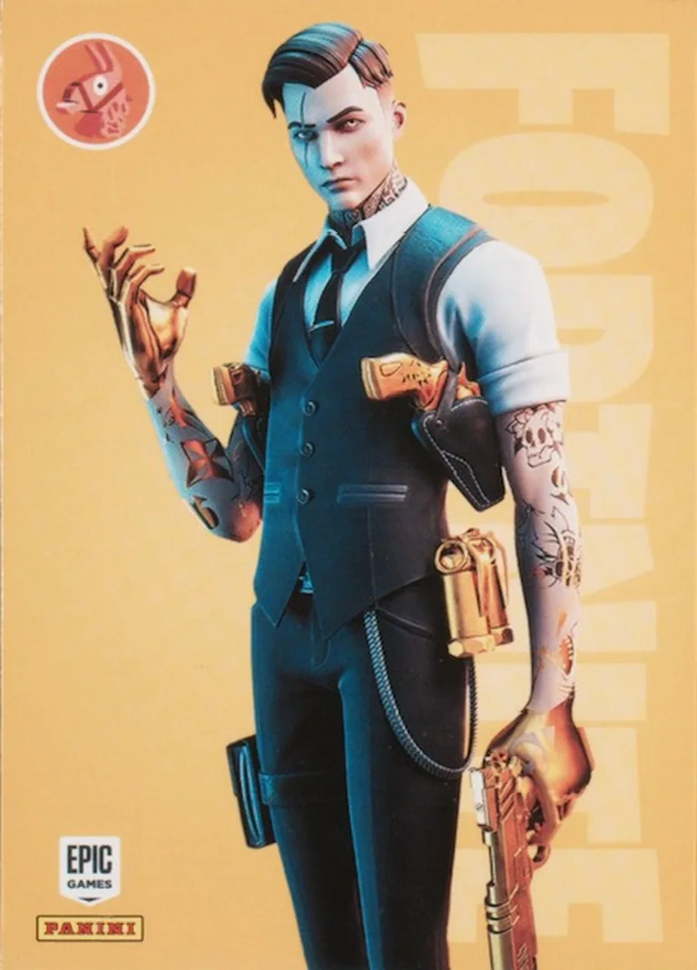 Midas Panini Fortnite trading card front