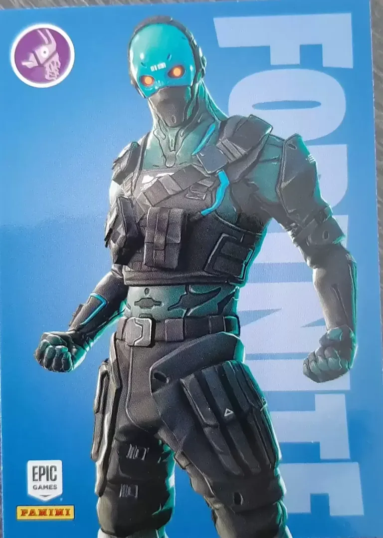 Cobalt Panini Fortnite trading card front