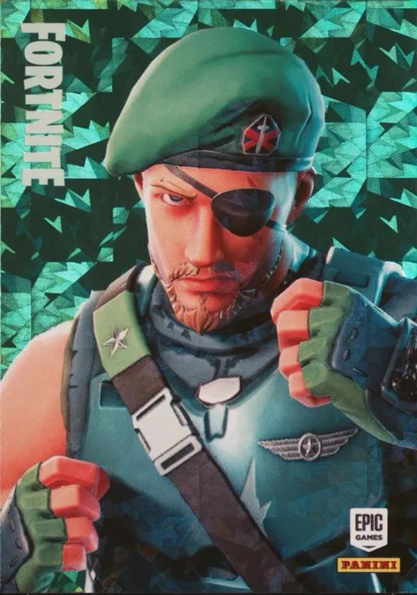Garrison Panini Fortnite trading card front