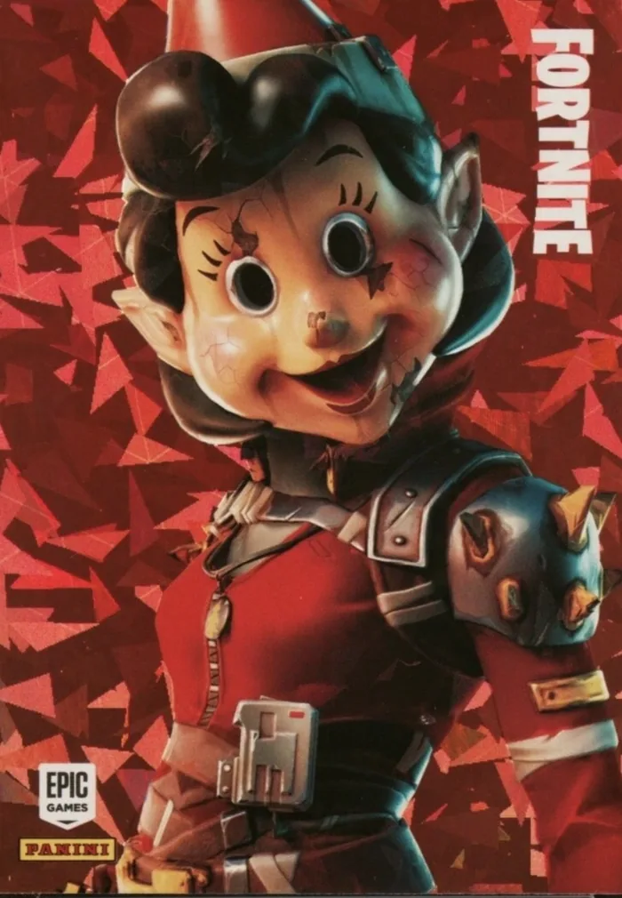 Cutiepie Panini Fortnite trading card front