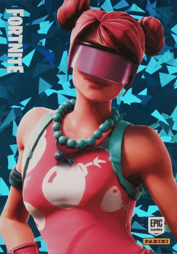 Bubble Bomber Panini Fortnite trading card front