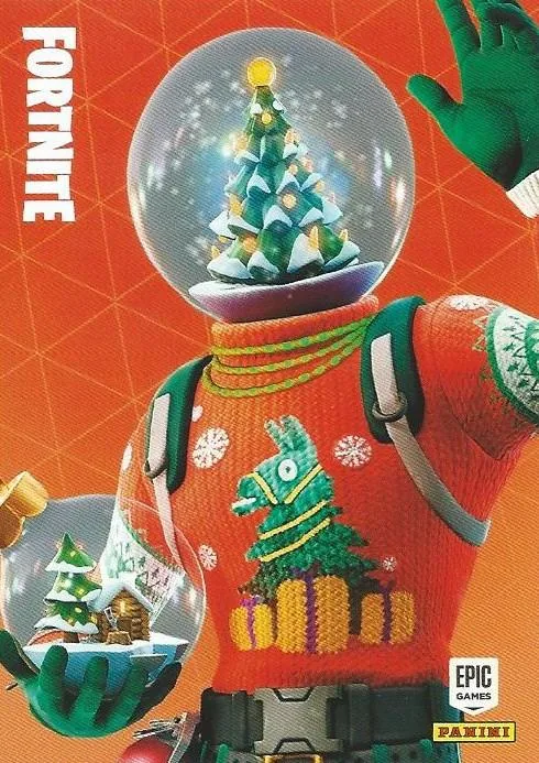 Globe Shaker Panini Fortnite trading card