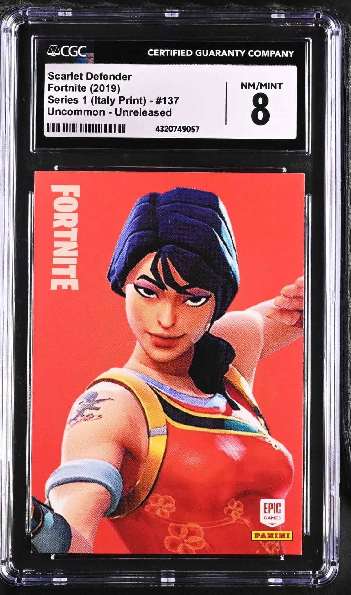 Scarlet Defender #137 Unreleased Prototype — Series 1 Italy Print prototype card front