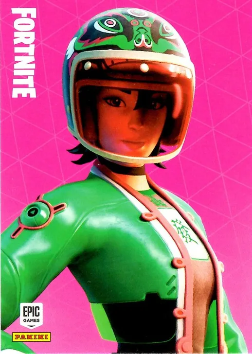 Jade Racer Panini Fortnite trading card