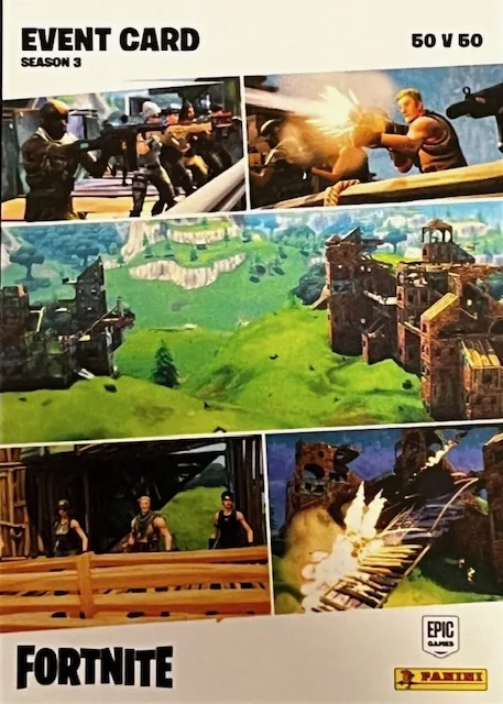 50 v 50 Panini Fortnite trading card front