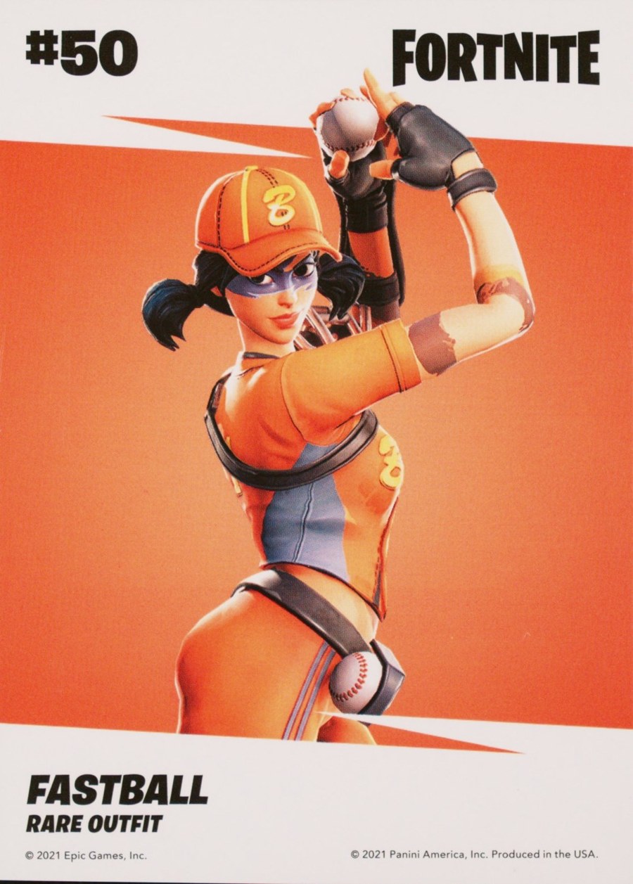 2021 Panini Fortnite Series 3 #50 Fastball — Laser trading card back