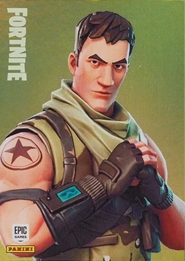 Highrise Assault Trooper Panini Fortnite trading card front