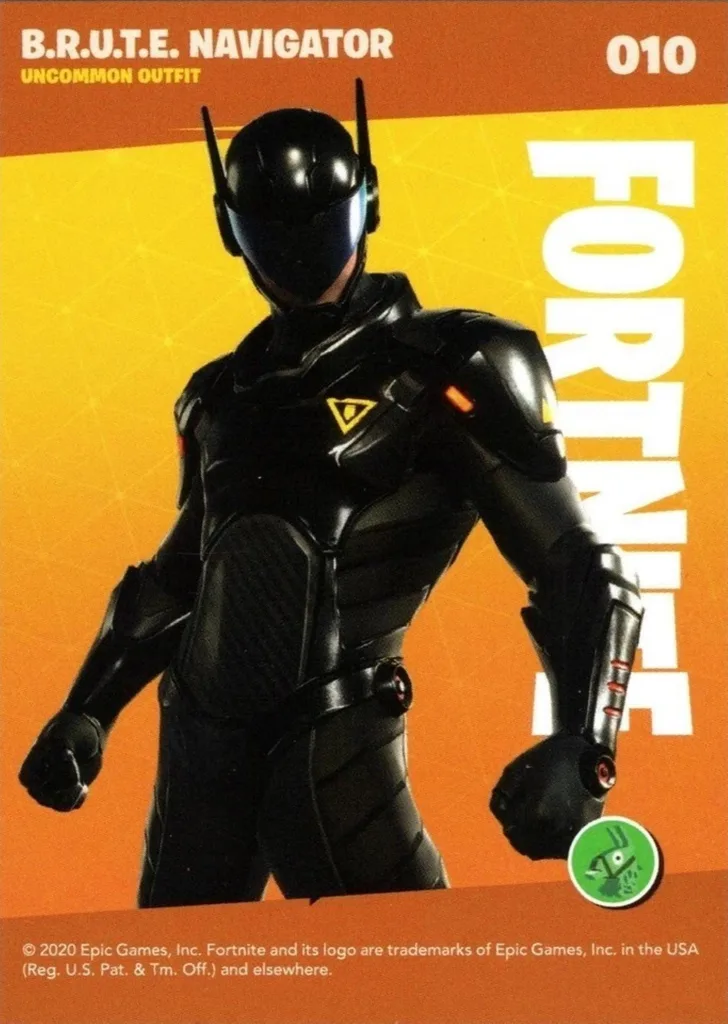 2020 Panini Fortnite Reloaded #10 B.R.U.T.E Navigator trading card back