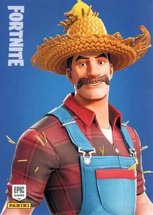 Hayseed Panini Fortnite trading card