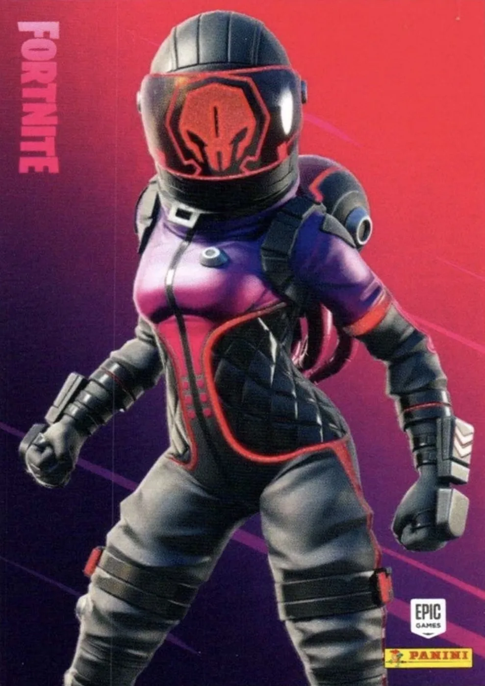 Corrupted Voyager Panini Fortnite trading card front