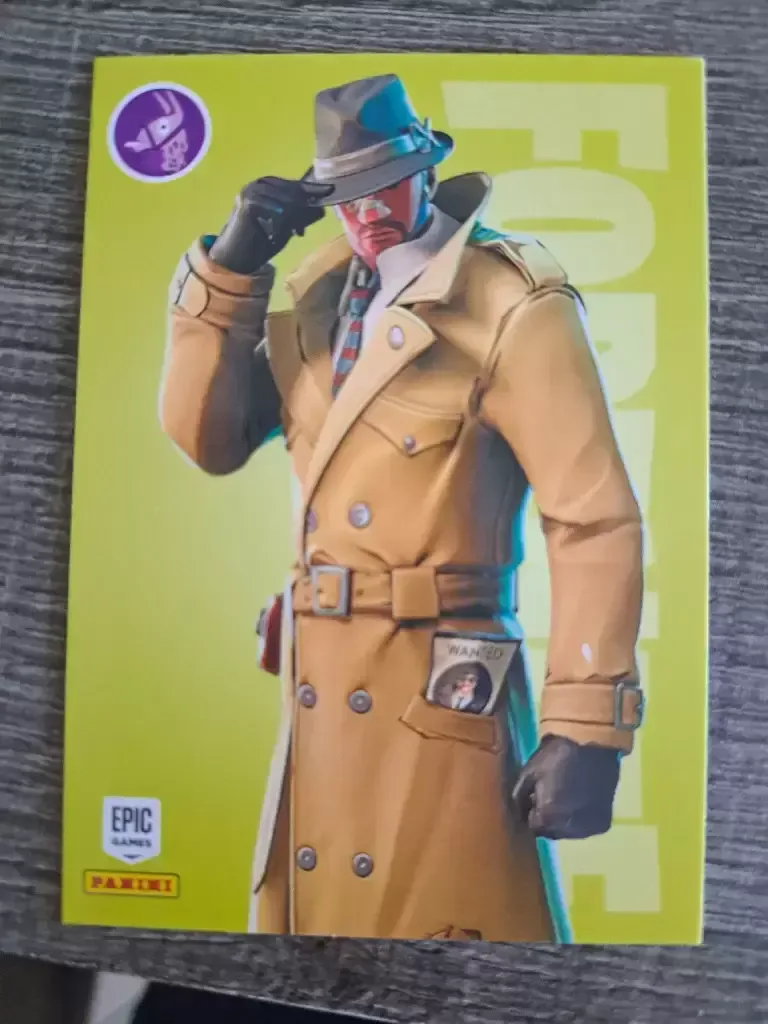 Sleuth Panini Fortnite trading card front