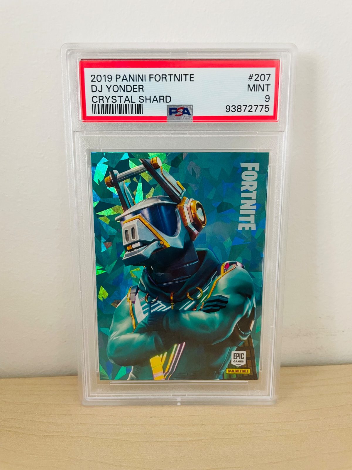 2019 Panini Fortnite Series 1 DJ Yonder #207 Crystal Shard PSA 9