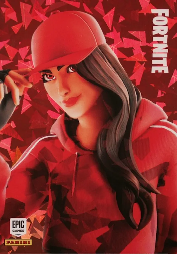 Ruby Panini Fortnite trading card front