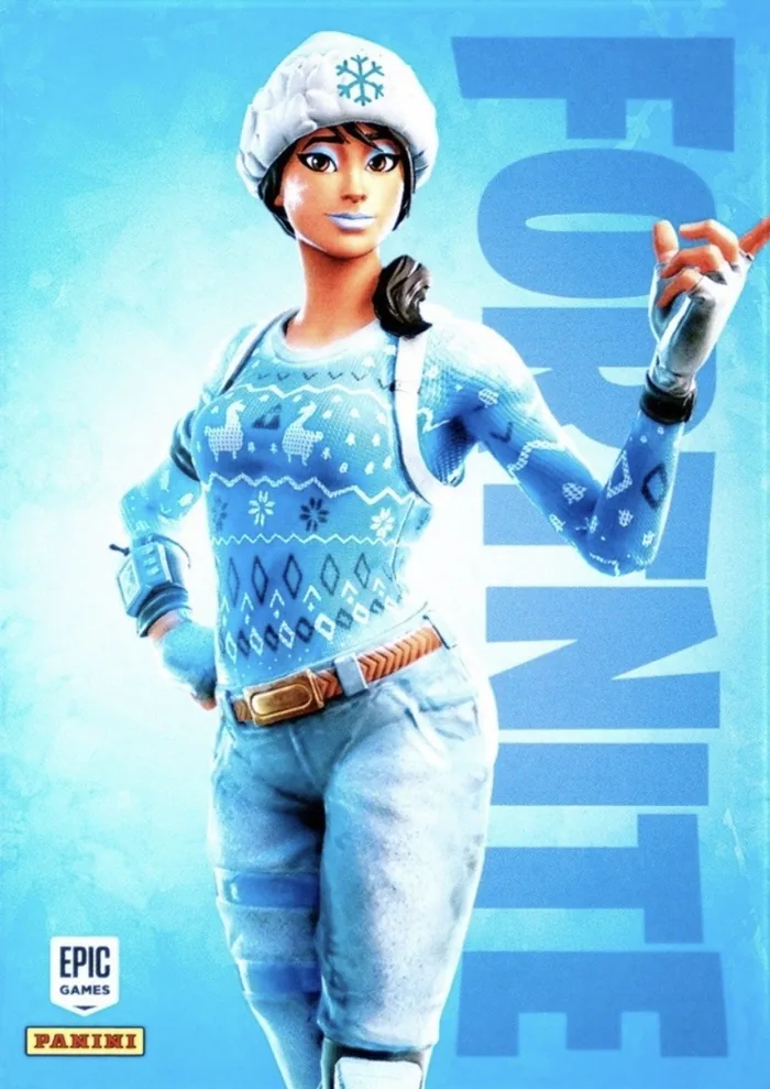 Frozen Nog Ops Panini Fortnite trading card front