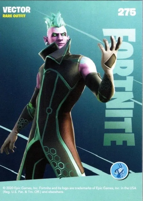2020 Panini Fortnite Reloaded #275 Vector trading card back