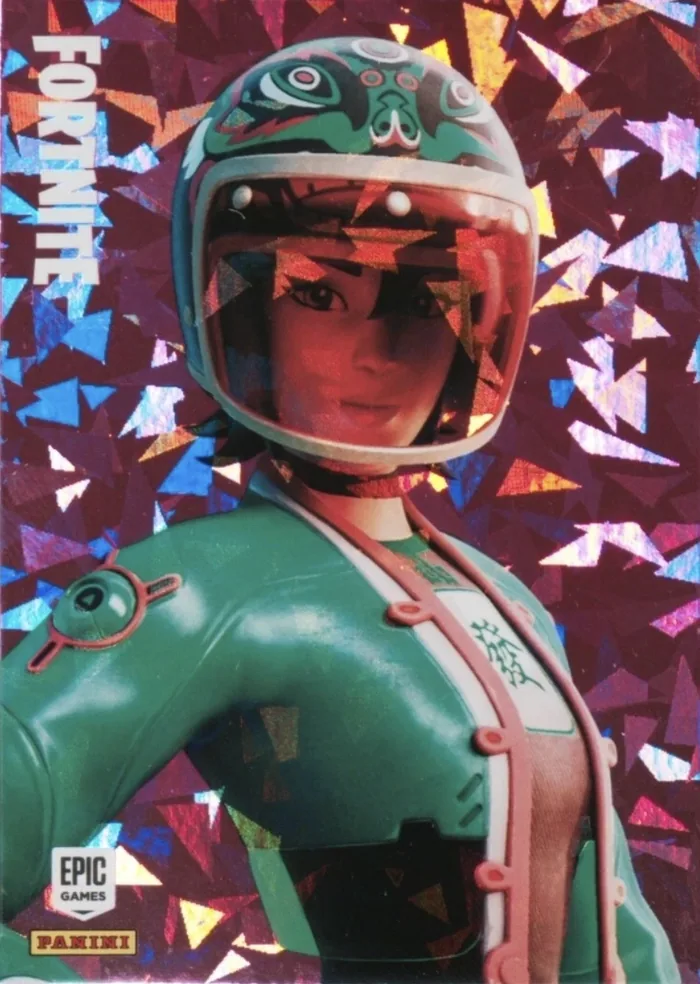 Jade Racer Panini Fortnite trading card front