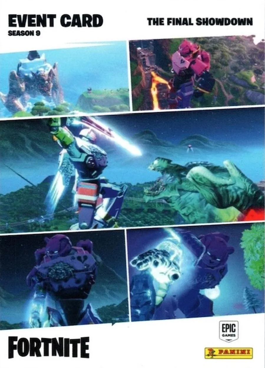 The Final Showdown Panini Fortnite trading card front
