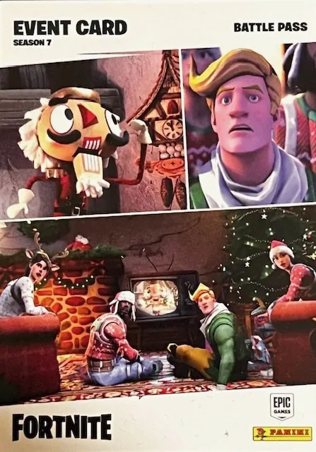 Battle Pass Season 7 Panini Fortnite trading card front
