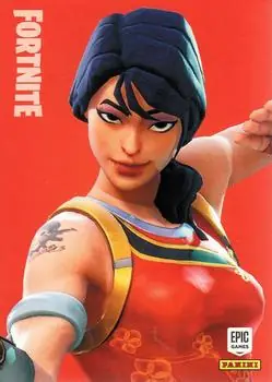 Scarlet Defender Panini Fortnite trading card