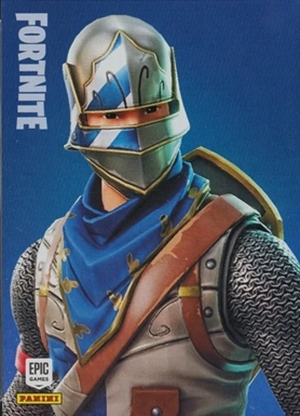 Blue Squire Panini Fortnite trading card front