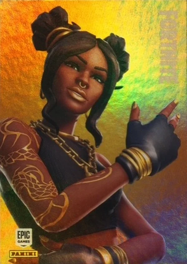 Luxe Panini Fortnite trading card front