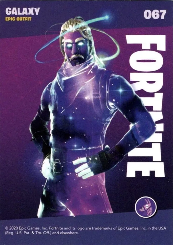 2020 Panini Fortnite Reloaded #67 Galaxy trading card back