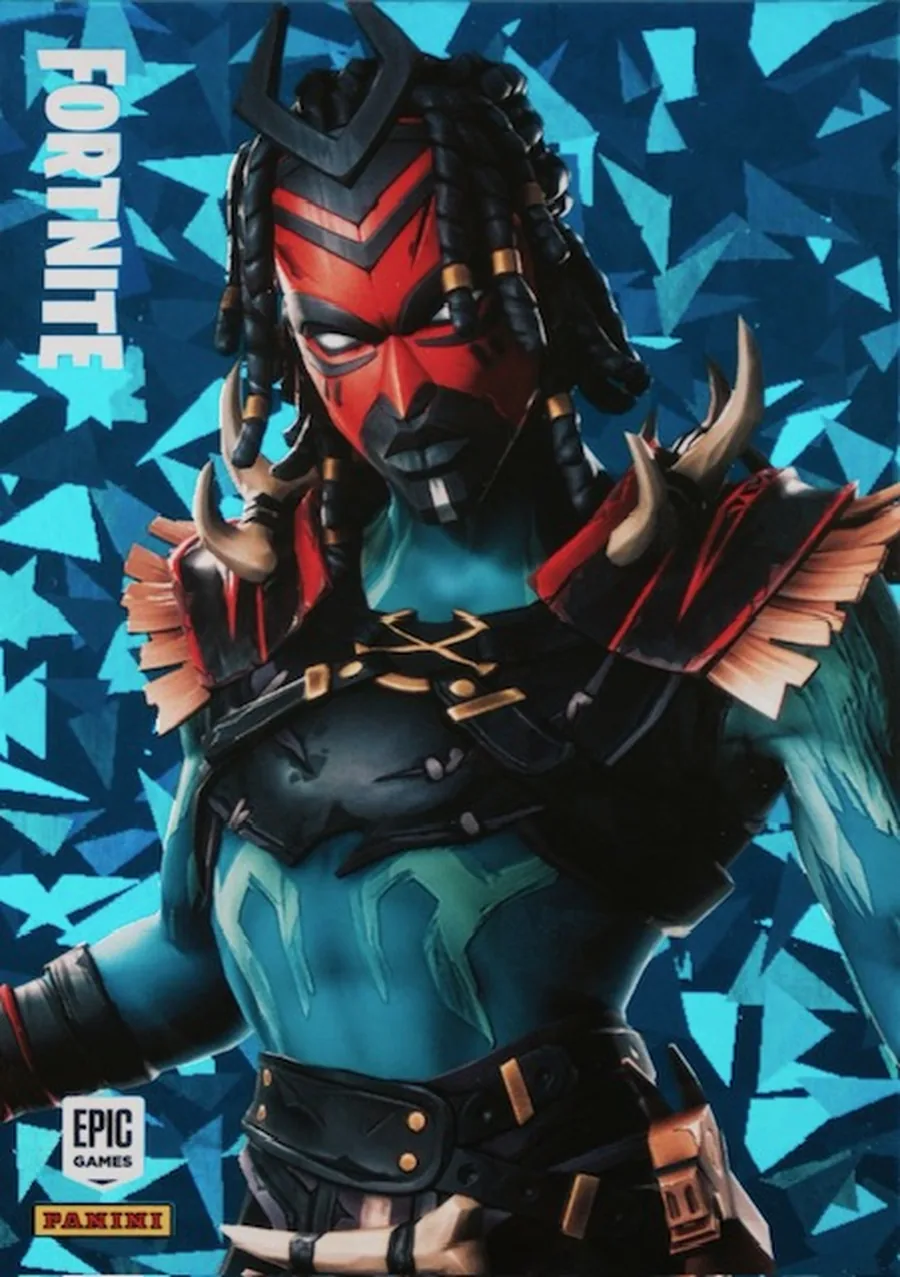 Shaman Panini Fortnite trading card front