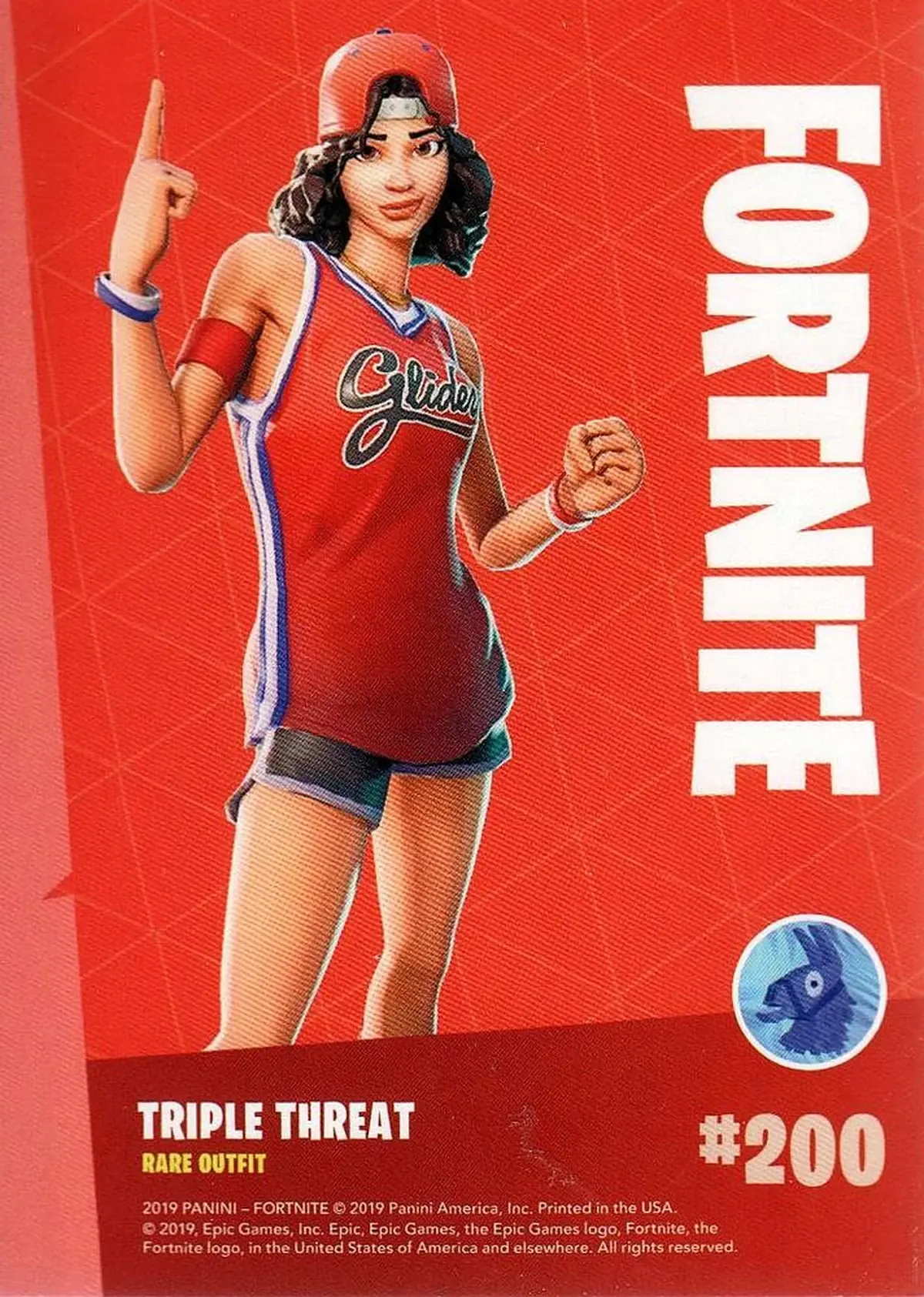 Triple Threat Panini Fortnite Series 1 base card back