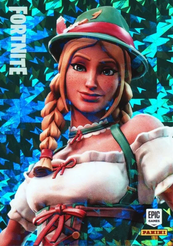 Heidi Panini Fortnite trading card front