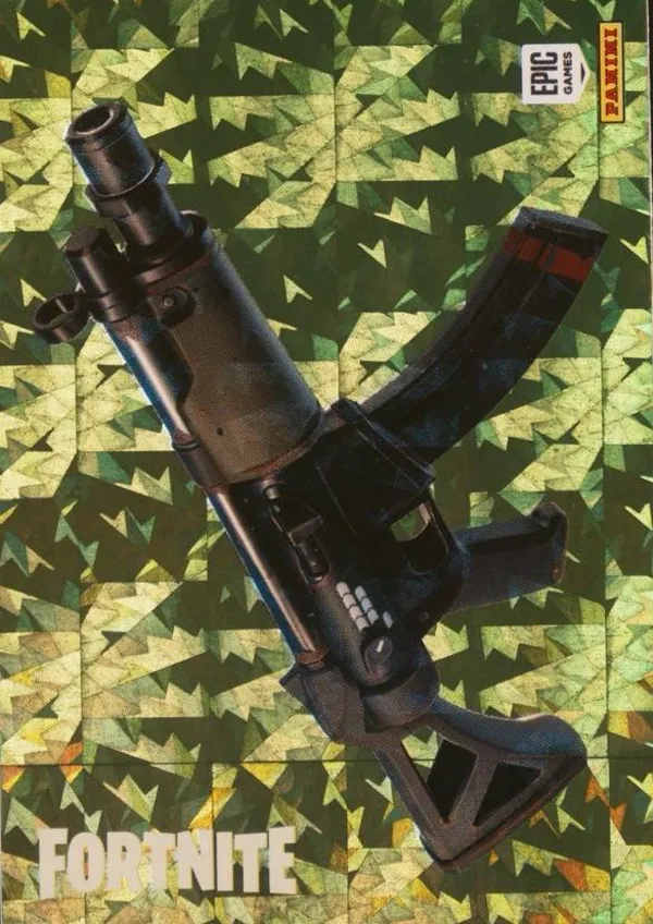 Submachine Gun Panini Fortnite trading card front