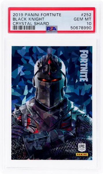 2019 Panini Fortnite Series 1 Crystal Shard Black Knight #252 PSA 10 sold on Alt